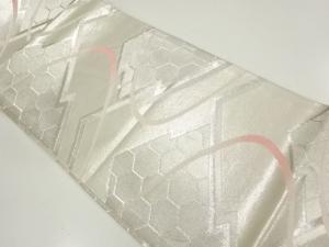 アンティーク　亀甲模様織出し袋帯（材料）
